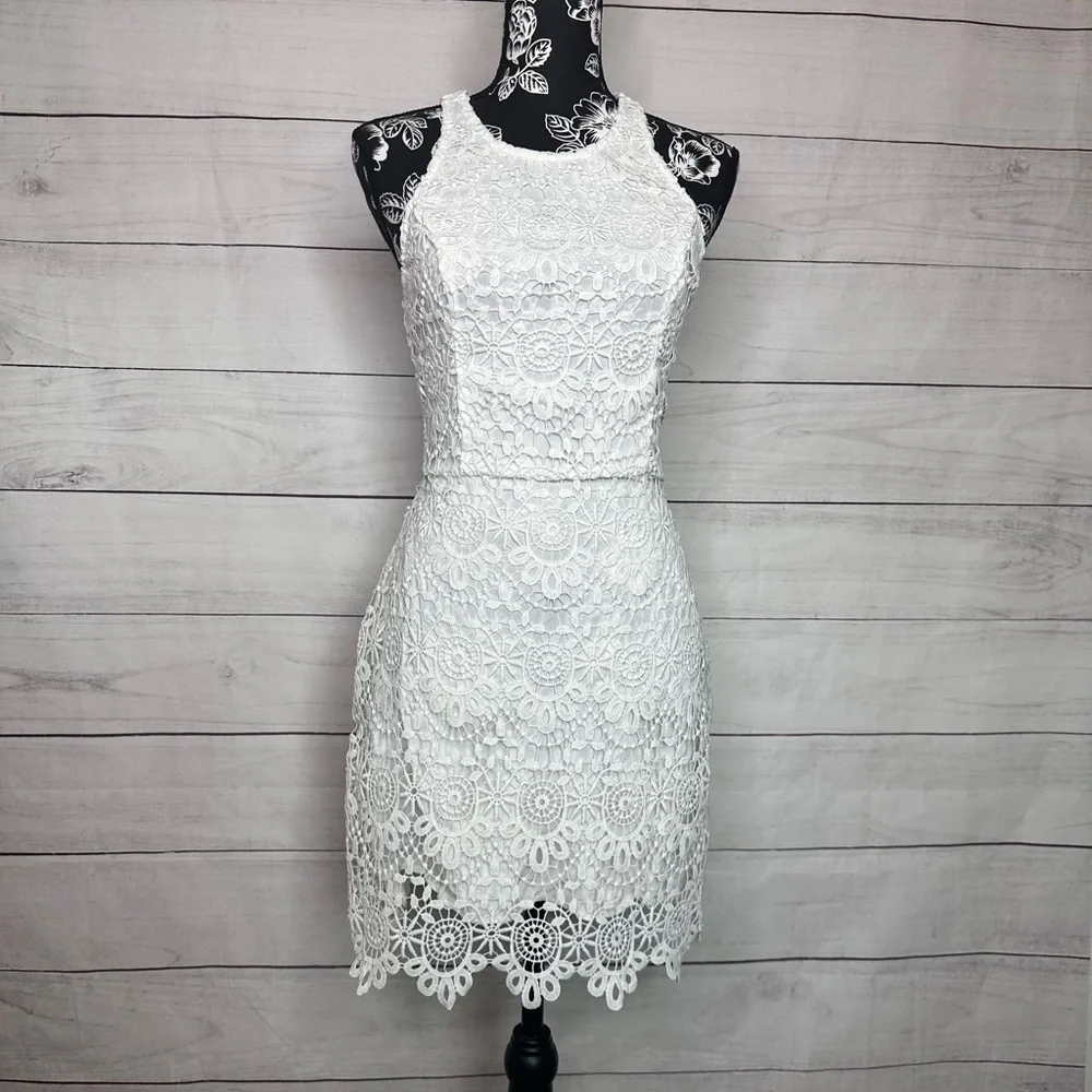 Hollister Mini Lace Dress Size M - Picture 2 of 9